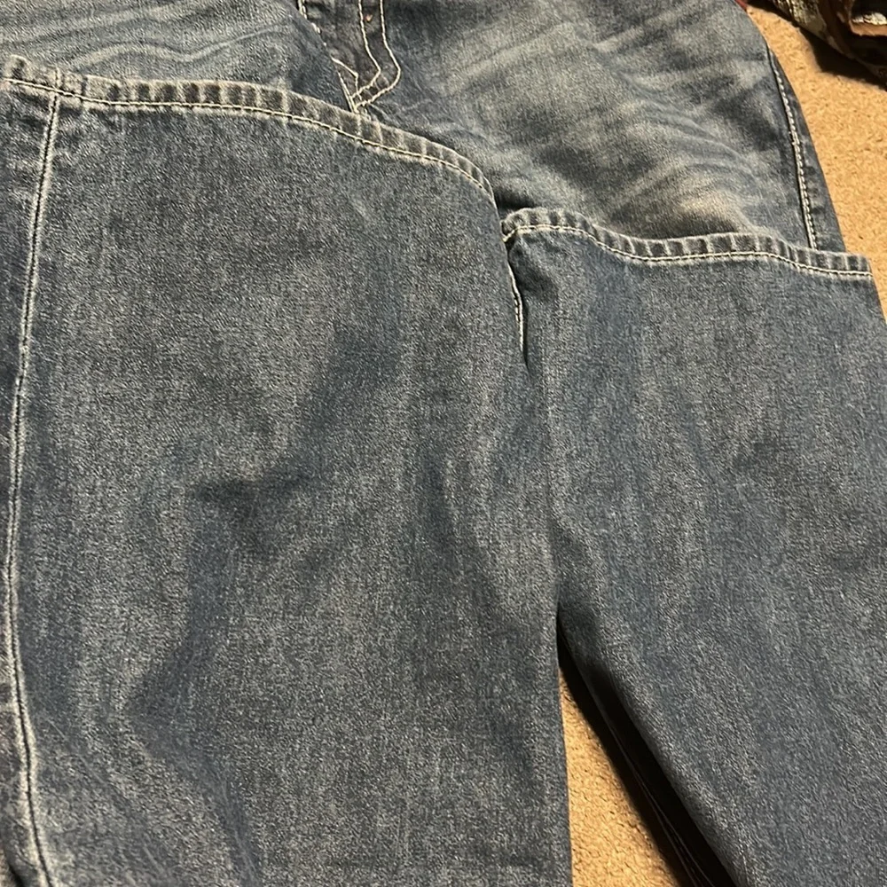 Men true religion blue jeans straight size 36 denim pants